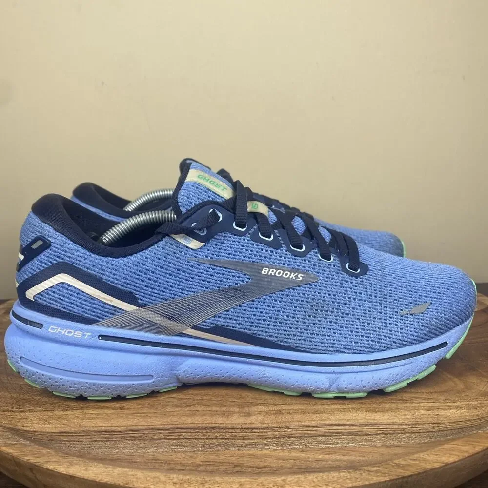 Brooks Ghost 15 Vista Blue Peacoat Linen Womens Blue Size 9.5 Running Shoes